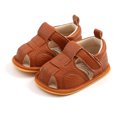 thumbnail image 1 of Sunloudy Unisex Boys Girls First Walker Shoes Solid Color Soft Sole Roman Shoes, 1 of 5