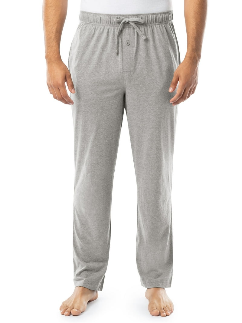 Sweat Fruit Of The Loom Homme Vert Chiné - Col Arrondi - Manches