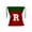 R, variant on Christmas Gift Bag 26 Letters Xmas Gifts Bag with Drawstring, Red and Green Santa Bags for Holiday Festive Party Supplies (G)