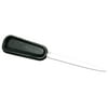 Classic Black Leather Letter Opener with Silver Blade