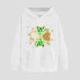 thumbnail image 5 of NuoCaiYun Women's St. Patrick's Day Print Hoodie Casual Long Sleeve Hooded Drawstring Pullover Loose Sweatshirts with Pocket, 5 of 6