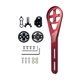 thumbnail image 2 of Soporte de medidor de velocidad de montaje extendido duradero para equipo de montaje de computadora de bicicleta frontal Rojo, 2 of 8
