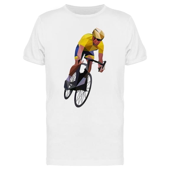 Geometrical Road Cyclist T-Shirt Men -Image by Shutterstock, Male Medium