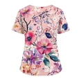 thumbnail image 6 of Scrubs for Women Wildflower Print Short Sleeve V Neck Soft Healthcare Wear, 6 of 6