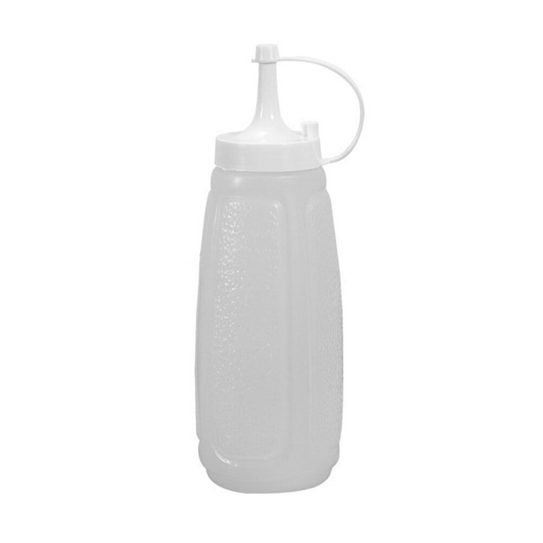 480/240ml Condiment Squeeze Bottles Durable Plastic Squeeze Squirt Bottle  for Ketchup BBQ Sauces Syrup Condiments