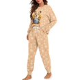 thumbnail image 2 of FOR U DESIGNS Sunflower Corgi Women's Long Sleeve Drawstring Pajamas Set 2 Piece Size S Sleepwear Crew Neck Tops and Pants for Women Nightwear Comfortable Jogger Pj, 2 of 6