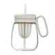 thumbnail image 1 of Vasos para niños, café helado, vaso de vidrio de boca ancha con infusor de té 850ml Blanco, 1 of 9