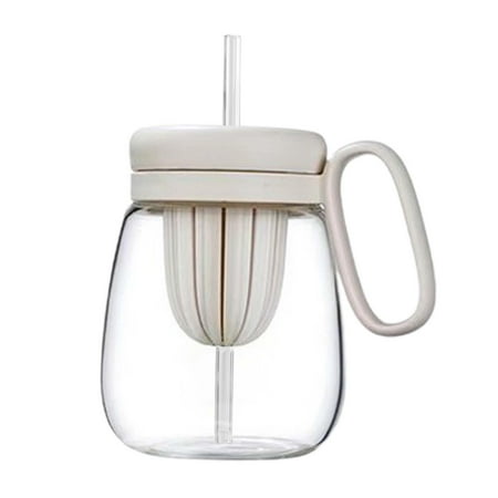 

Bubble Tea Cups for Smoothies Water Bottle with Straw for Girls Camping Hiking 850ml White