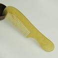 thumbnail image 6 of Magik 3~5 Pack Massage Tendon Comb Natural Amber Ox Horn Portable Hair Beard Unisex Tool Gift (3 Pack, Ox Horn Comb), 6 of 7