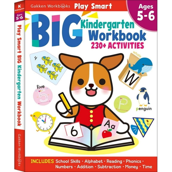 Play Smart Play Smart Big Kindergarten Workbook: 240pages, Ages 5 to 6, (Paperback)