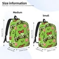 thumbnail image 3 of Naloa Cute Green Frog Canvas Backpack for Men Women Rucksack Casual Travel Daypack College Tote Satchel Bookbag for Teens-Medium, 3 of 7