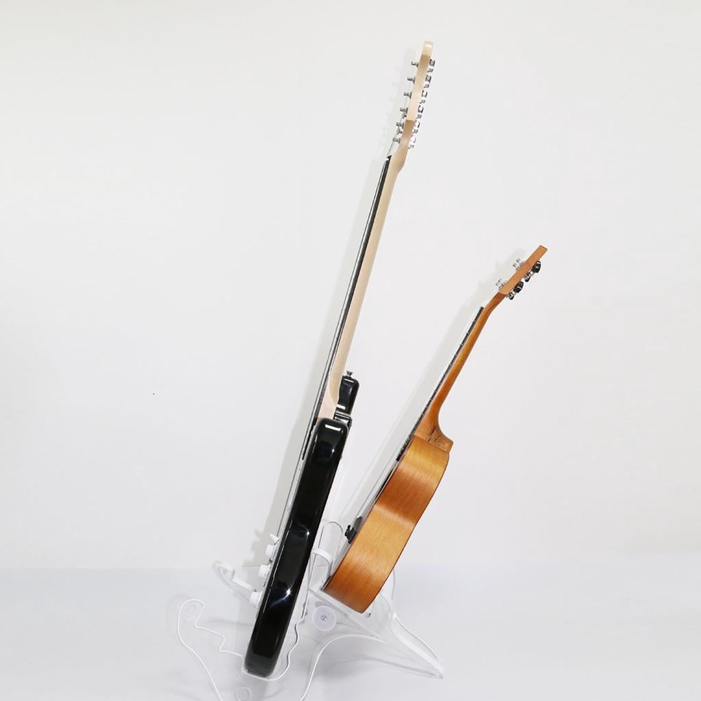 CEORPER Acrylic Ukulele Stand with Light for Small Guitar, Violins, Banjo, Mandolin