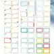 thumbnail image 5 of Paquete de 124 Uds.Etiqueta de papelería Etiqueta blanca Etiqueta de nombre de escritura Etiqueta adhesiva en blanco Etiqueta de papelería infantil, 5 of 5