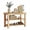 Wood, variant on EDX 3 Tier Bamboo Shoe Rack Bench, 11.3'' x 27.6'' x 18'' Storage Seat Organizer with 286lb Capacity for Entryway,  Bedroom and Living Room,  Brown