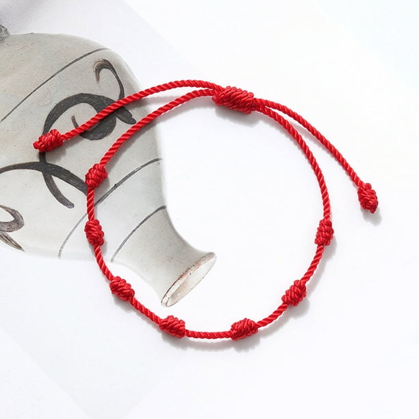 Daisyyozoid Wholesale 2 Pieces Of Red String Friendship Couple Woven Adjustable Paper Card Bracelet Other