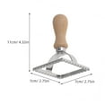 thumbnail image 2 of PBPBOX Premium Stainless Steel Biscuit Mold with Wooden Handle for Cutting Cookies Bread and Desserts, 2 of 7