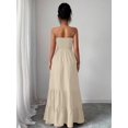 thumbnail image 2 of Off Shoulder Pleated Maxi Dress for Women – Strapless Tube Top Summer Dress with Tiered Skirt, 2 of 10