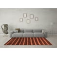 thumbnail image 3 of Ahgly Company Indoor Rectangle Abstract Brown Modern Area Rugs, 6' x 9', 3 of 4