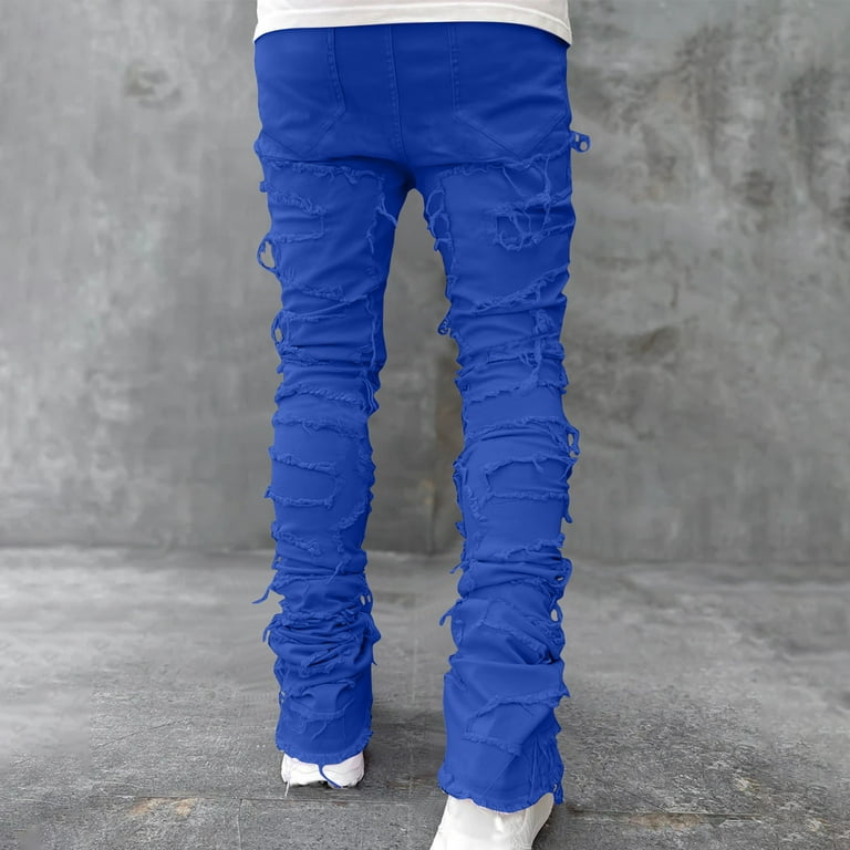 Men Flap Pocket Side Cargo Jeans  Streetwear jeans men, Denim jeans outfit  men, Stylish jeans