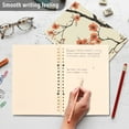 thumbnail image 4 of FORMRS 1-Subject Spiral Notebook 8" x 5" College Ruled 60 Refillable Sheet A5 Hard Cover, 2 Pack, Light Red Flowers, 4 of 7