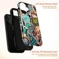 thumbnail image 4 of Bold Graphic Tattoo Style Phone Case, Retro Sticker Collage Design iPhone Cover, Unique Artistic Protective Case for iPhone 17 16 15 14 13 12 11 Pro Plus Mini, 4 of 6