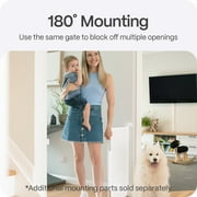 (4 pack) Perma Child Safety 71 in. Wide x 33 in. Tall White Retractable Baby Gate