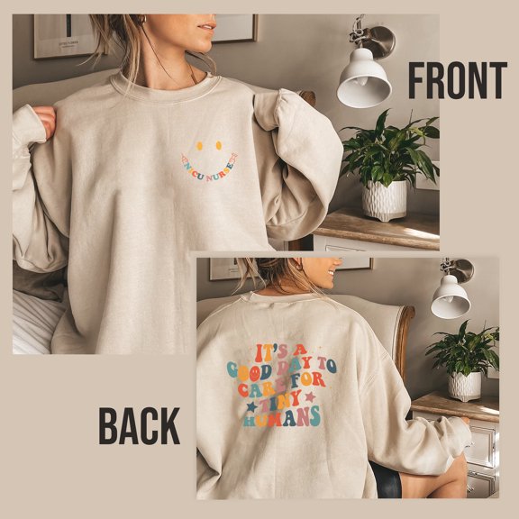 Sweatshirts For Women, Cotton Crewneck Christmas Sweater Nicu Nurse Gifts For Women, Christmas Gifts For Mom, Sister Gifts