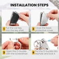 thumbnail image 7 of Compatible Key Fob Cover for Jeep Grand Cherokee Dodge Charger Challenger Durango Journey Dart Chrysler 300 Key Holder Protector Soft Case Keychain, 7 of 7