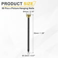 thumbnail image 2 of 50Pcs Picture Hanging Nails, 1.8 x 35mm Iron Decorative Hangers Reusable Hardware Tool for Hanging Pictures Mirrors, Gold & Black, 2 of 6