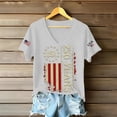 thumbnail image 4 of Trgacdwlo 1776-2026 Womens 250th Anniversary USA Shirt Freedom 4th of July Shirts Women V Neck Patriotic Top for Women, 4 of 4