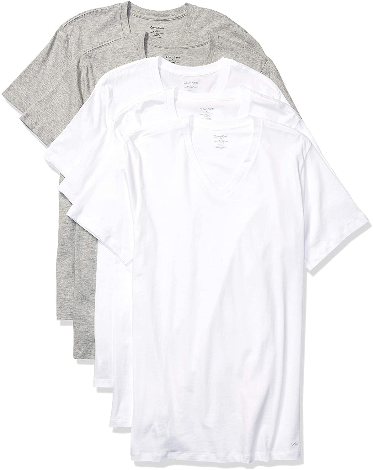 Calvin Klein Men's Cotton Classics Fit V-Neck T-Shirt -3 Pack
