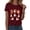 ZA-Wine, variant on CAICJ98 Halloween T-Shirts for Women Cute Ghost Graphic Tees Fall Crewneck Short Sleeve Party Halloween Shirt Women (Pink,L)