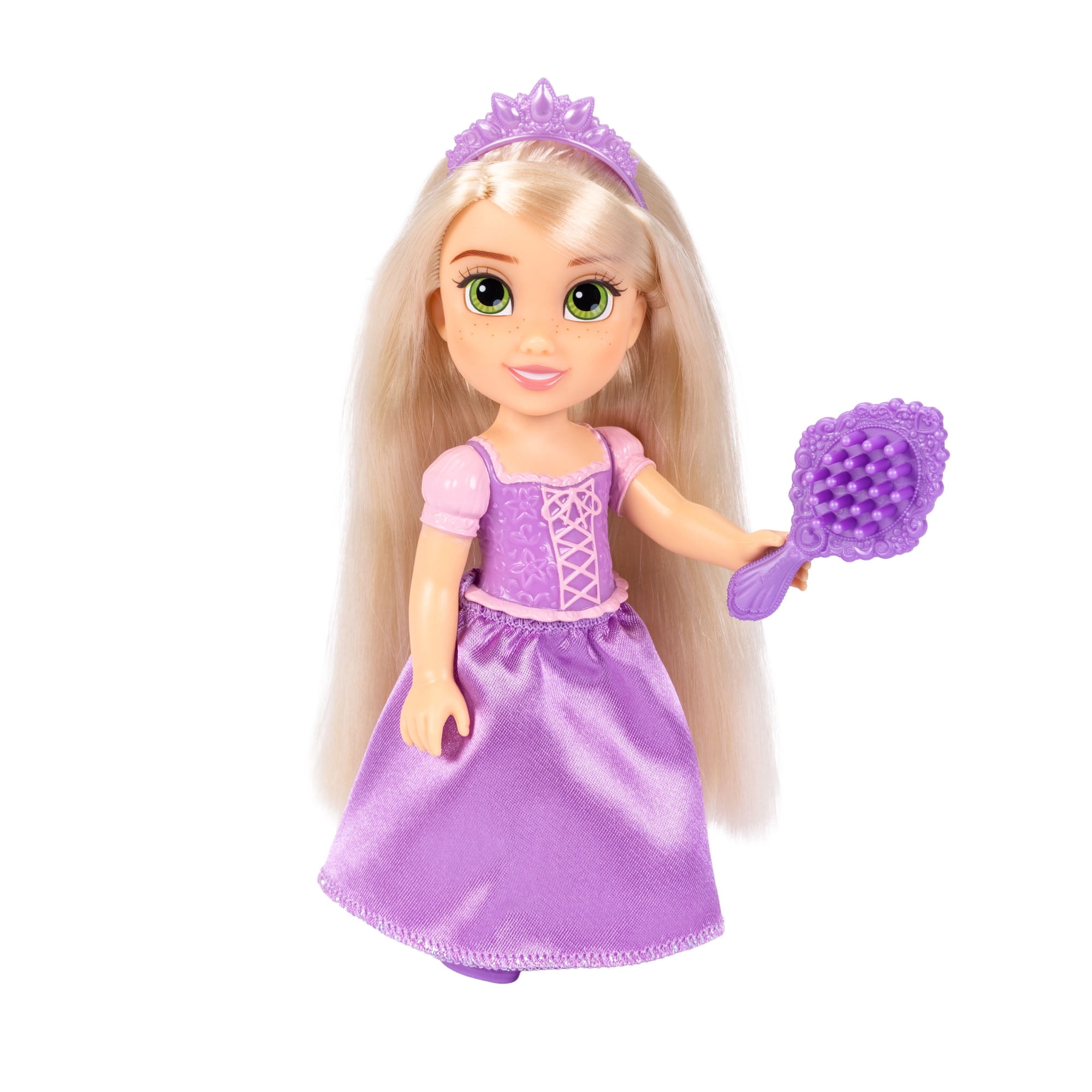 Disney Princess Petite Rapunzel Doll with Molded Bodice and Brush
