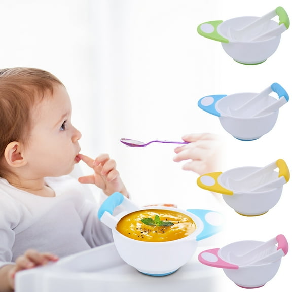 3Pcs Baby Food Grinding Bowl Under $5! Yrmaups babyFood Grinding Bowl, Manual Food Processor with Grinding Handle, Infant Complementary Food Maker, Safe Feeding Tool forbabies, Toddlers