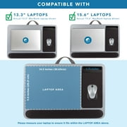 LapGear Home Office Pro Lap Desk with Cushion, Silver Carbon