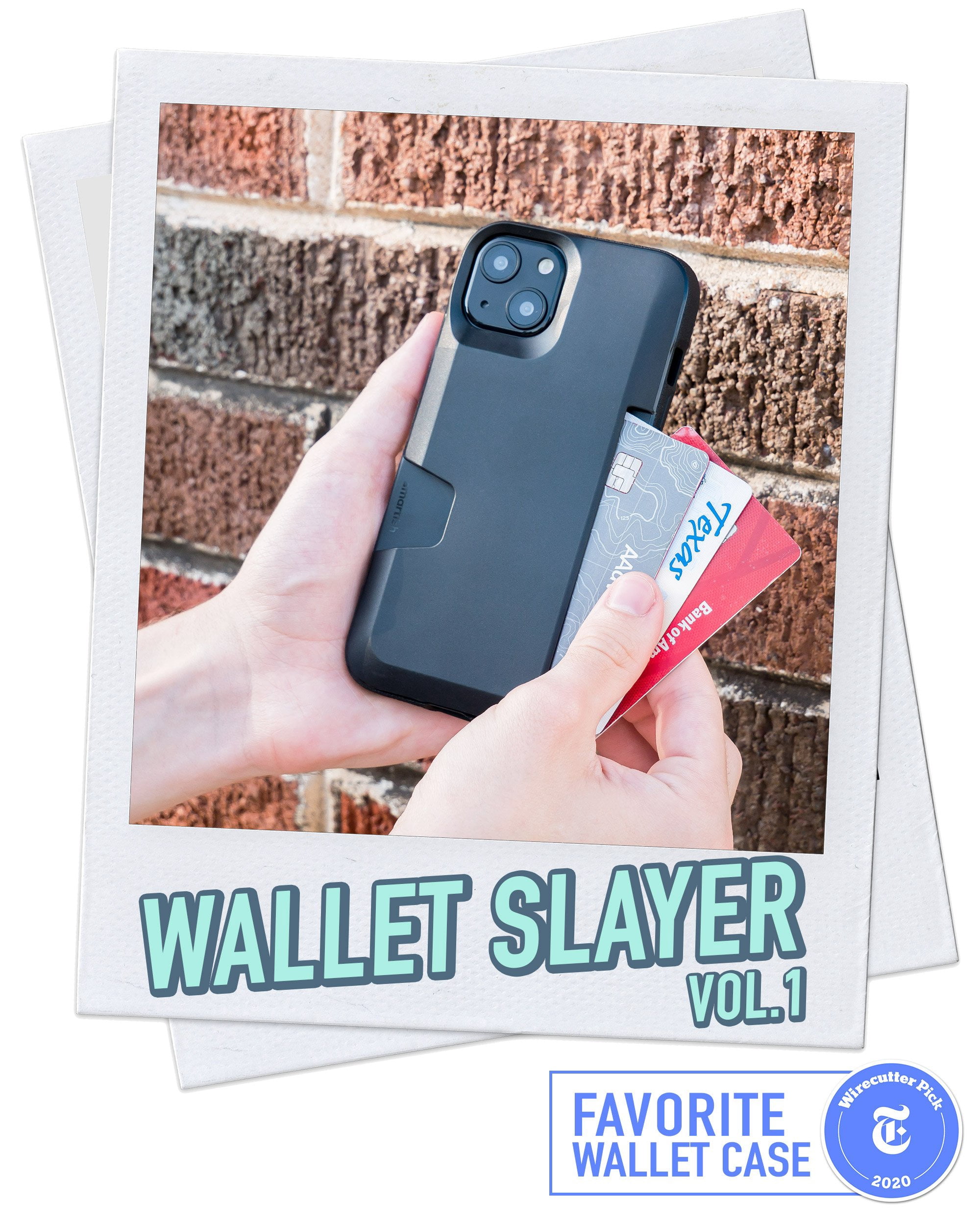 Smartish iPhone 13 Wallet Case - Wallet Slayer Vol. 1 [Slim + Protective] Credit Card Holder - Black Tie Affair