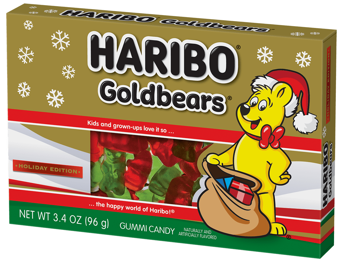 Haribo Gold-Bears Gummi Candy Christmas Theater Box, 3.4 oz - Walmart.com