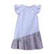 thumbnail image 1 of Vestido Beebay estampado de elefantes con volante asimétrico azul 3 años, 1 of 5