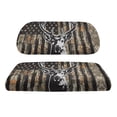 thumbnail image 2 of Pzuqiu 2-Piece Deer Camo Flag Golf Cart Seat Covers - Breathable Washable Universal Fit for Most 2-Seater Golf Carts, Hunting Style Gift, 2 of 10