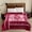 Wine red flower, variant on MERRY HOME King Fleece Bed Blanket For Winter, Polyester Soft Fleece Blanket&Throw, Korean Style, 83"x91"