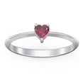thumbnail image 2 of Heart Birthstone Ring - Ruby (July), 2 of 6