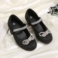 thumbnail image 5 of Bocca Little Girls' Shoes Slip-Resistant Mary Janes,1IN Low Heel, Kitten Heel, Closed Toe Black, 11 Little Kid, 5 of 7