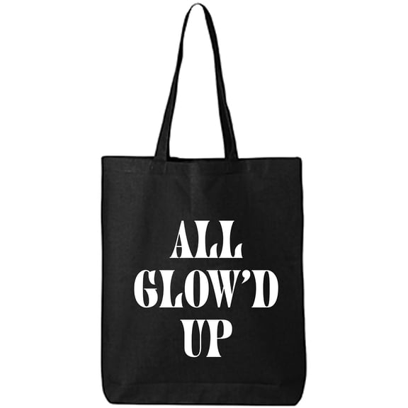 All Glow'd Up Cotton Canvas Tote Bag