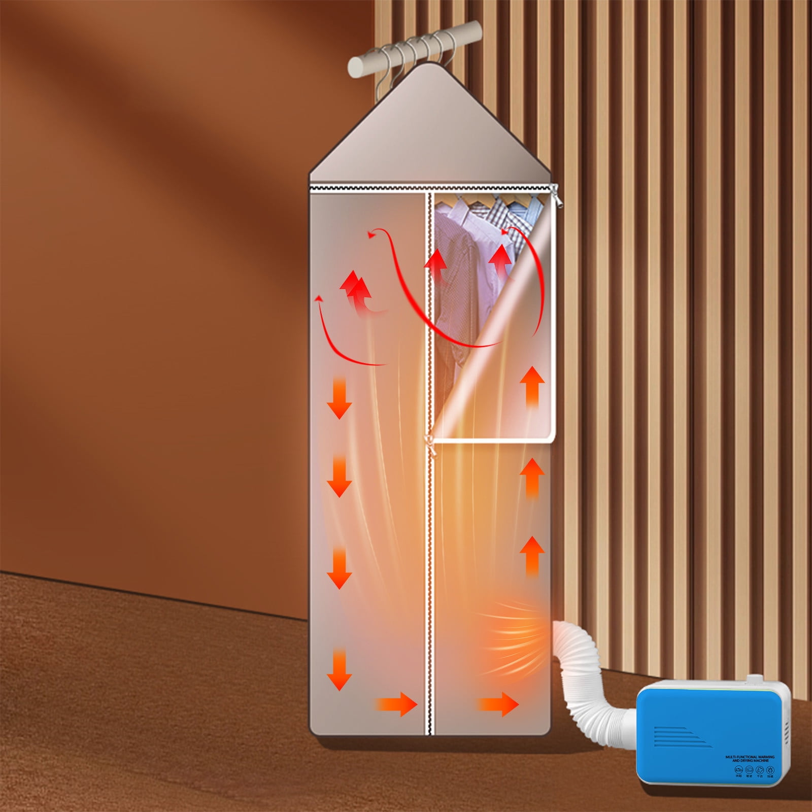 Kafsov Portable Dryer, Mini 800W High Power Clothes Dryer Machine