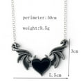 thumbnail image 3 of Skull Gothic Butterfly Pendant Necklace Rock Emo Goth Silver Color Chain Necklace, 3 of 7