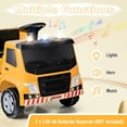 thumbnail image 4 of OLAKIDS Ride on Car, 6V Recycling Garbage Truck Electric Vehicle with Music, Horn, Warning Lights, Recycling Accessories Included, Toddlers Battery Powered Trash Toy for Boys Girls (Yellow), 4 of 10