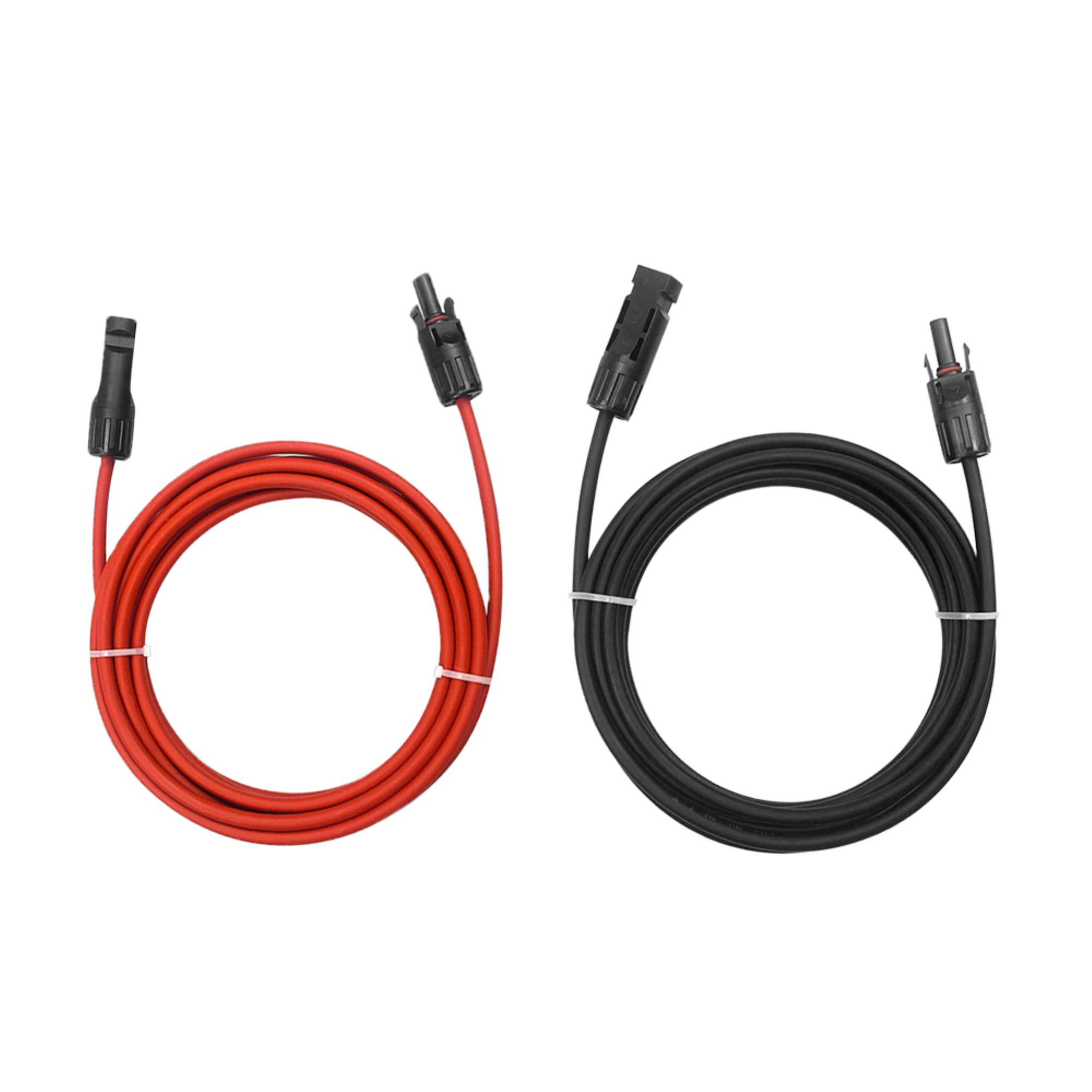 140 Feet Solar Extension Cable 10AWG with Female & Male Connectors, Wire Adapters for Easy Installation - Perfect for Solar Panel Systems and Outdoor Use
