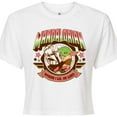 thumbnail image 3 of Star Wars - The Mandalorian Mando Collegiate  - Juniors Cropped Short Sleeve Graphic T-Shirt, 3 of 5