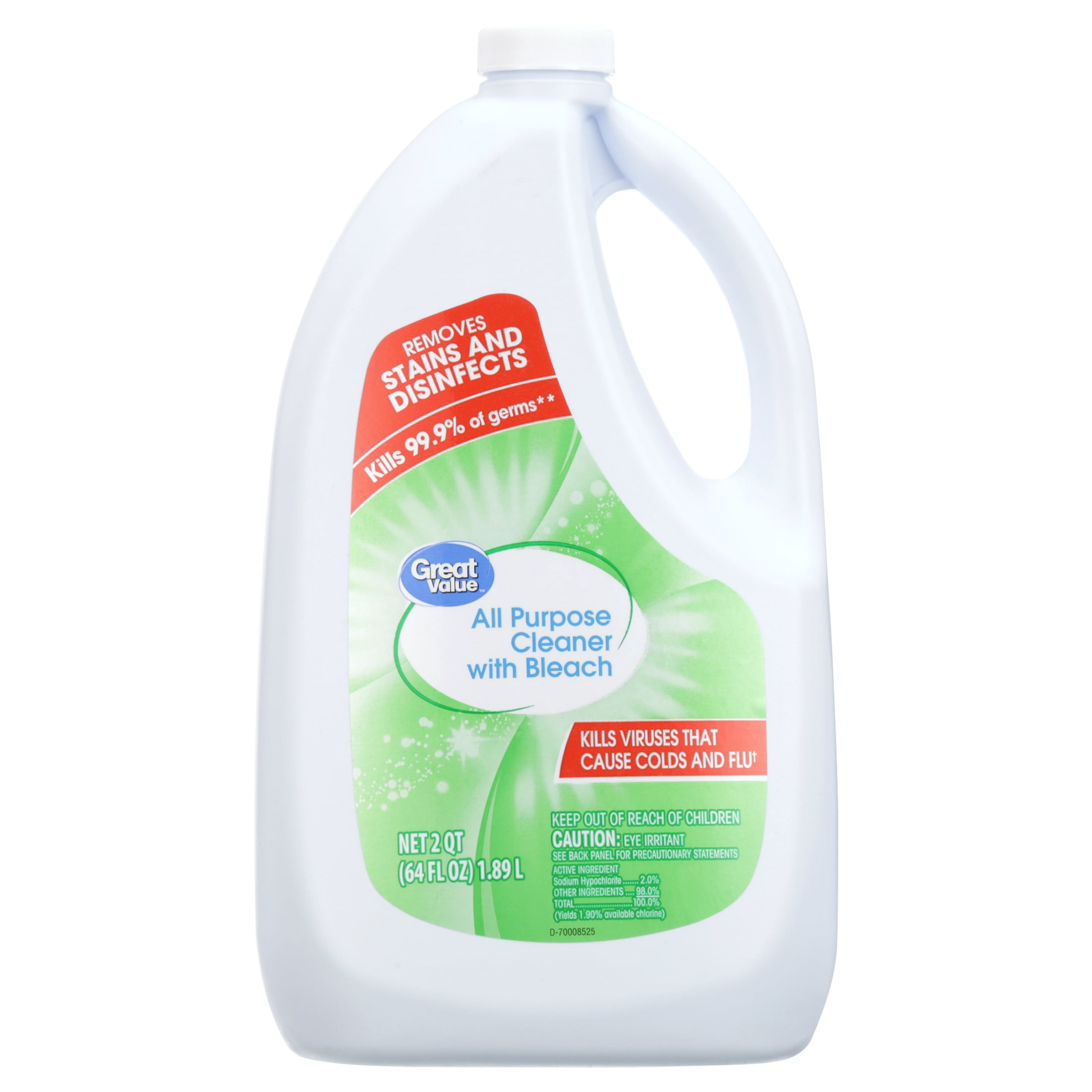 Great Value All Purpose Cleaner with Bleach, 64 fl oz