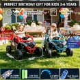 thumbnail image 3 of Sopbost Kawasaki Teryx KRX 1000 Licensed 24V Kids Ride On Toy, 4WD Electric Ride on UTV for Kids Ages 3–6 with Remote, EVA Tires, 4 Mph, Black, 3 of 9